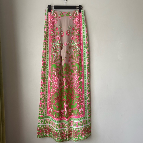 Trina Turk Federer Wide-Leg Pant - Petra Floral 0 NWT - Picture 7 of 8